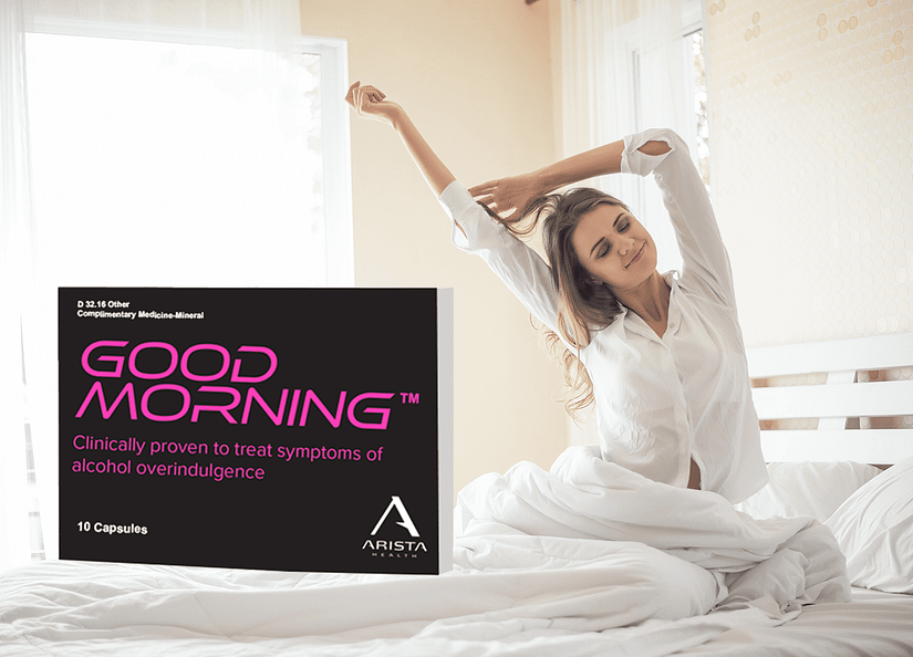 Woman waking up in the morning Good Morning